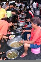 Emergency meals supplied to quake victims in Nantou